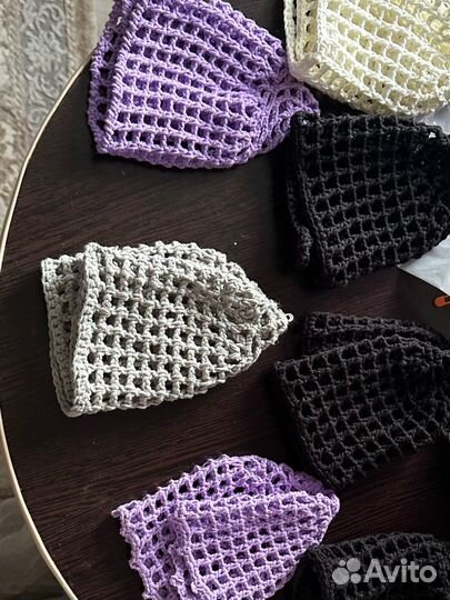 Шапка стильная летняя весенняя кроше