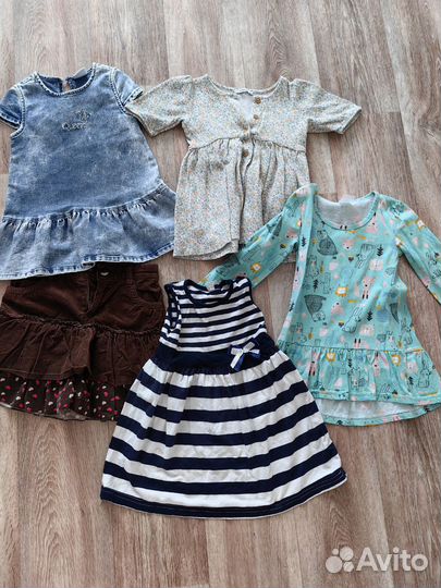 Детские вещи пакетом девочку 86-92