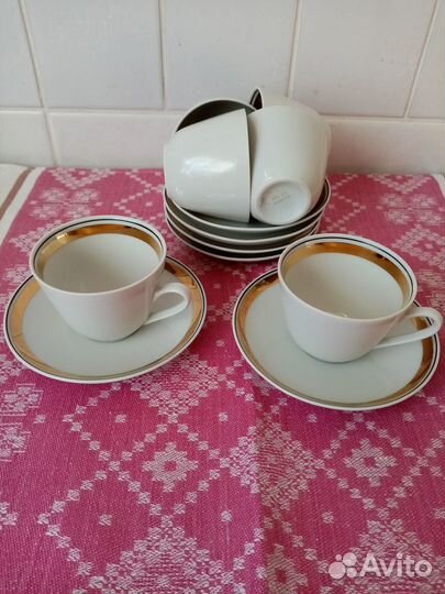 Фарфоровые кофейные пары, ГДР