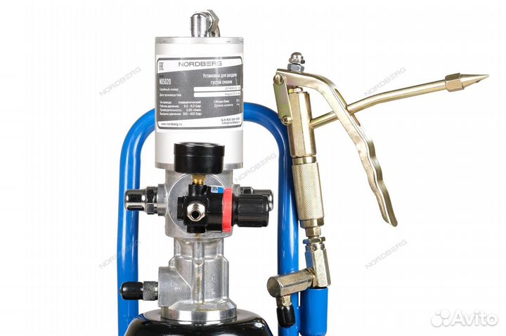 NO5020 Установка пневмо для раздачи густой смазки