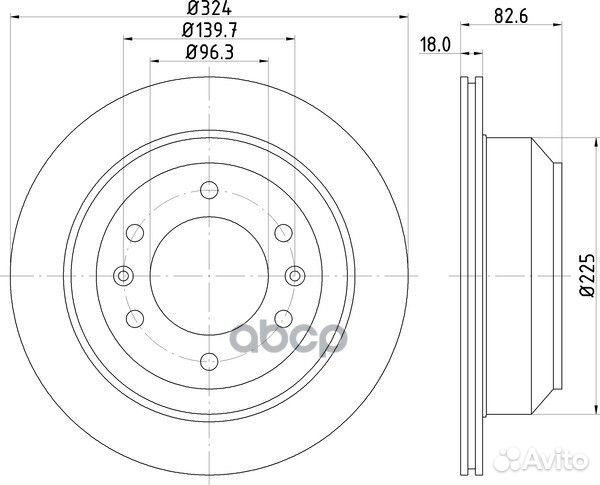 Диск тормозной зад ND6060K nisshinbo