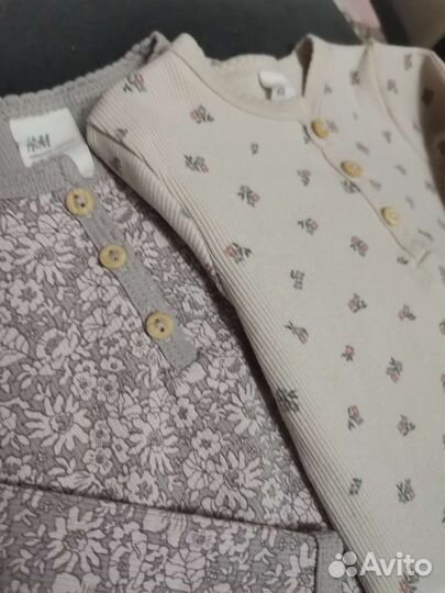 Кофта, лонгслив рост 6-9 мес. Бренд H&M