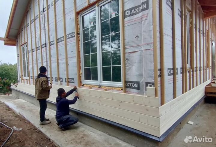 Фасадные работы, мокрый фасад, короед, сайдинг