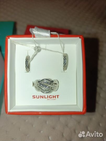 Комплект украшений серебро 925 пробы