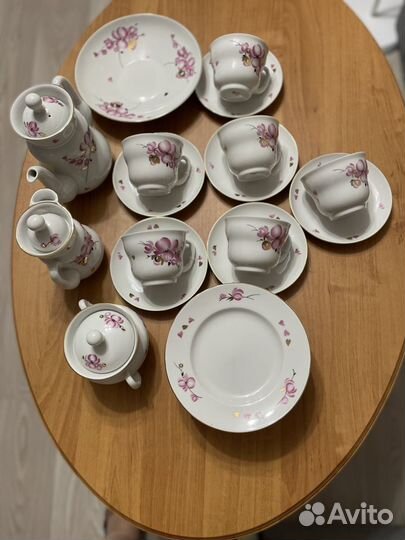 Чайный сервиз лфз Весна форма Сударушка новый