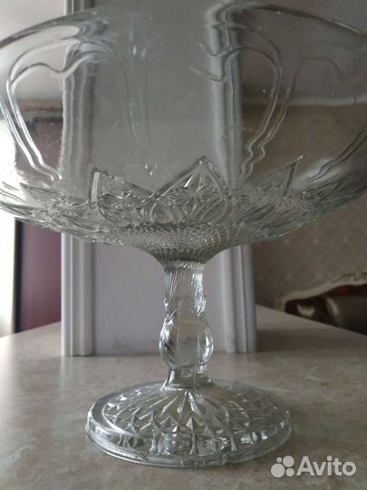 Ваза для фруктов на ножке СССР