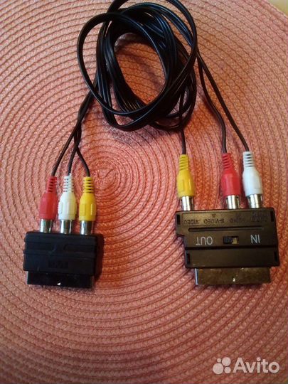 Переходники skart. тюльпан с проводом