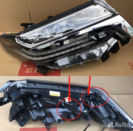 Ремкомплект крепления фар toyota Alphard 2015-2019