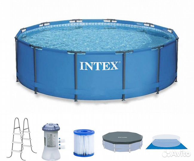 Каркасный бассейн intex 457*122