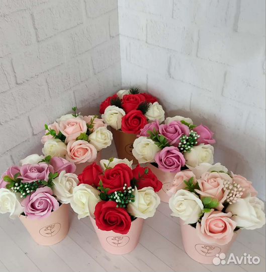 Цветы из мыла