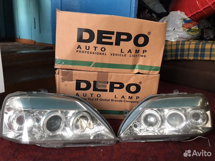 Фары на renault logan