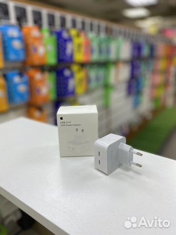 Блок зарядки 35w USB-C+C (iPhone, iPad, Apple)