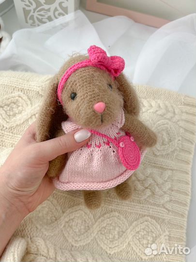 Вязаный зайчик