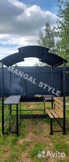 Мангал с крышей