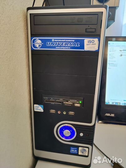 Системный блок Celeron Dual Core 2 с монитором
