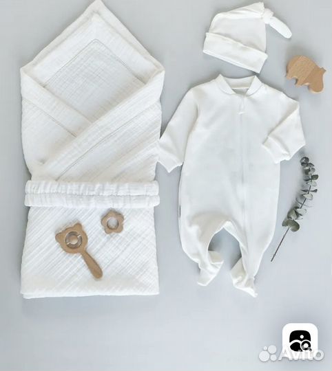 Конверт на выписку из муслина