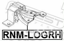 Подушка двигателя зад прав rnmlogrh Febest