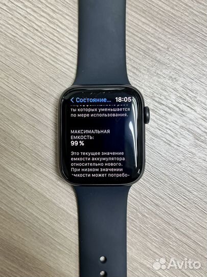 Apple Watch SE 44mm Space / Акб 99, Гарантия