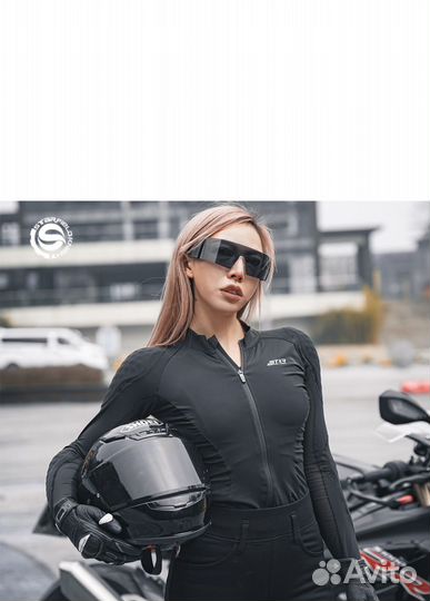 Мото куртка женская с защитой
