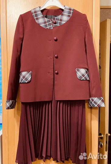 Школьная форма бордовая 134