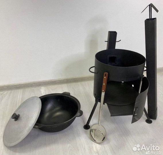 Печь +казан