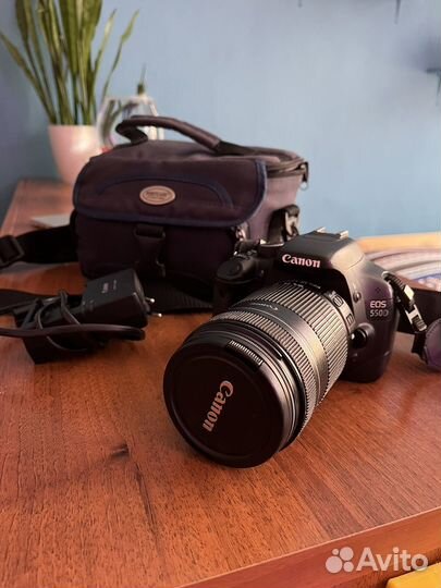 Фотоаппарат canon 550d +объектив 18-135