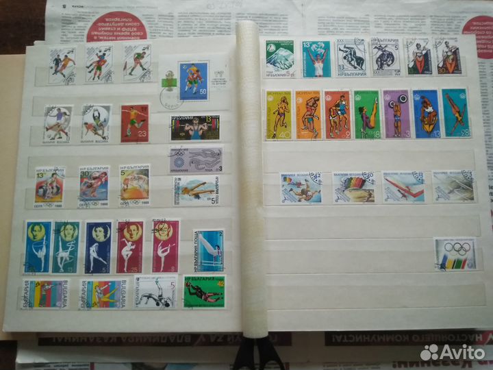 Альбом с марками.Спорт