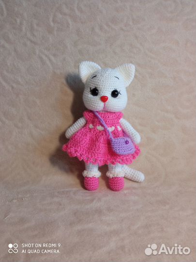 Символ года кошечка мягкая игрушка амигуруми