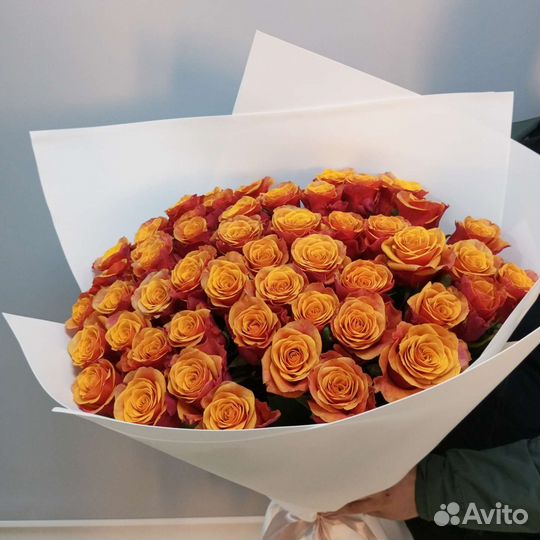 Доставка цветов. Букеты, розы. Длинные розы