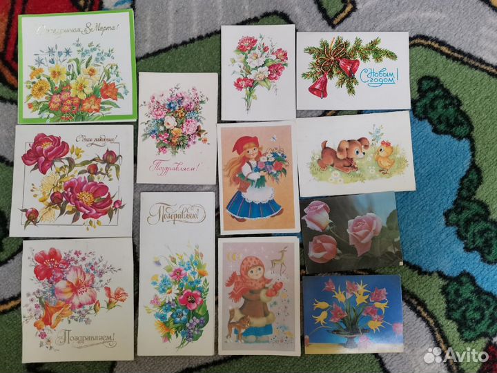 Открытки СССР подписаны