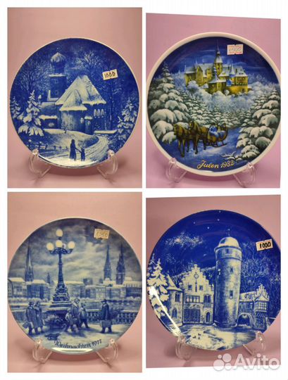 Рождественские тарелки Германия