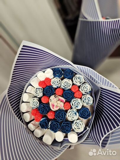 Букет из шоколадных цветов / клубника в шоколаде