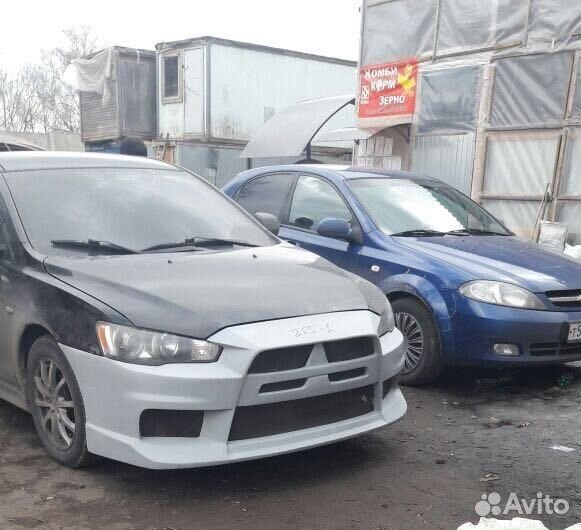 Передний бампер mitsubishi lancer 10