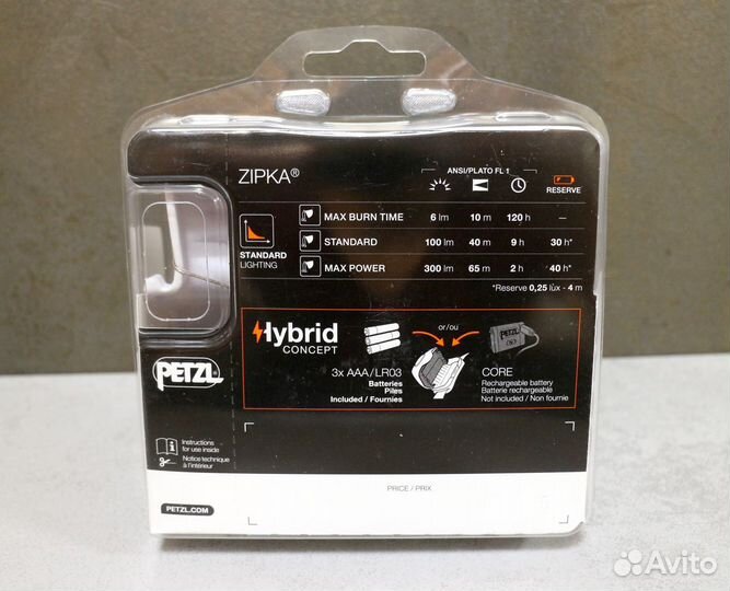 Petzl Zipka 300 lumen. Зеленый. Один