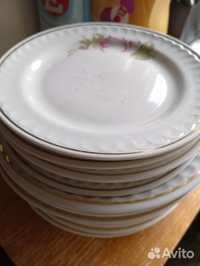 Тарелки Прокопьевский фарфоровый завод