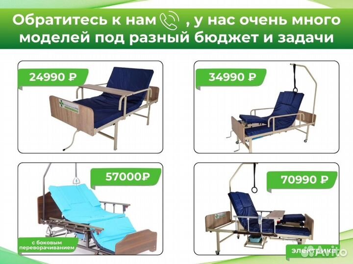 Кровать для лежачих больных