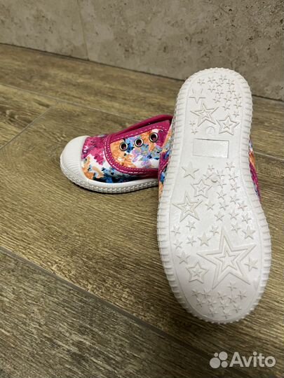 Кеды слипоны для девочки