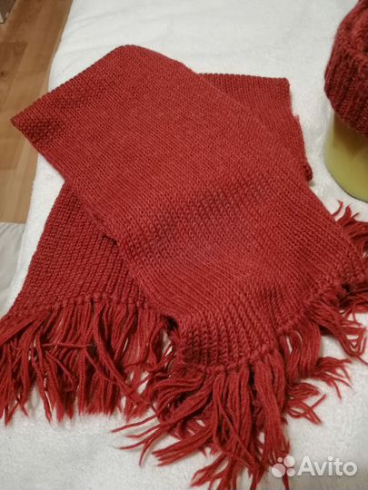 Зимний комплект женский шерсть на заказ вязала