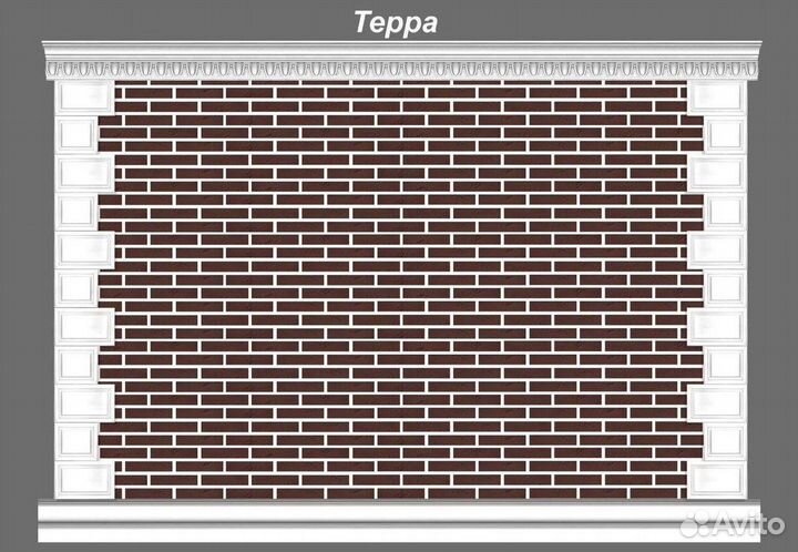 Фасадный декор / Гибкий кирпич