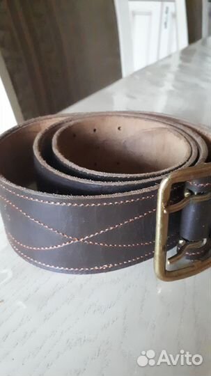 Ремень офицерский кожаный новый