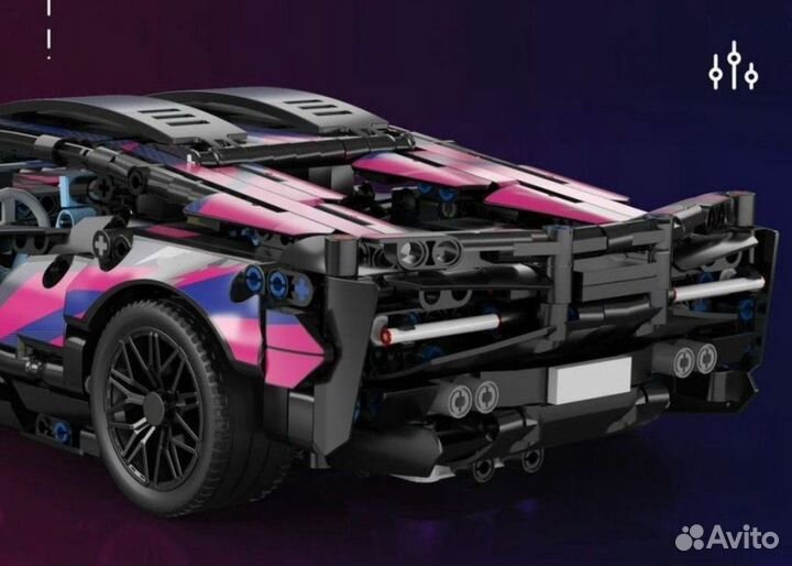 Конструктор Спорткар Lamborghini sian Cyberpunk