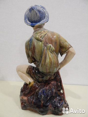 Юный Геолог H-42см.Майолика.Старая Гжель.Ярымбаш