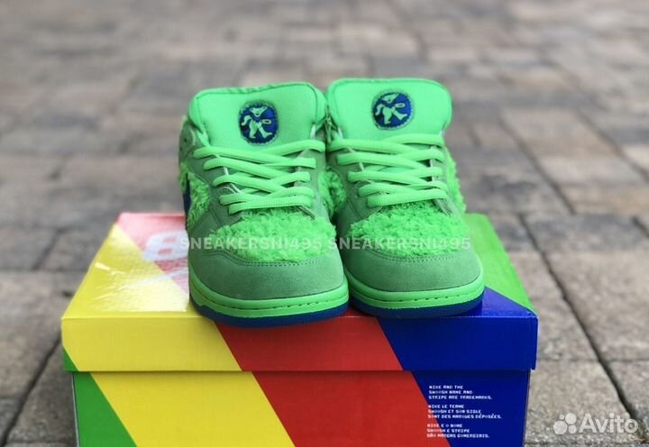 Кроссовки Nike SB Dunk Greatful Dead Bears Green