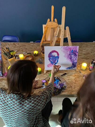 Мастер-класс по живописи с поталью, арт-вечеринки