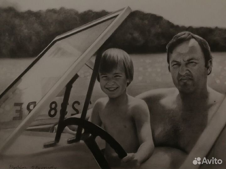 Портрет по фото карандашом