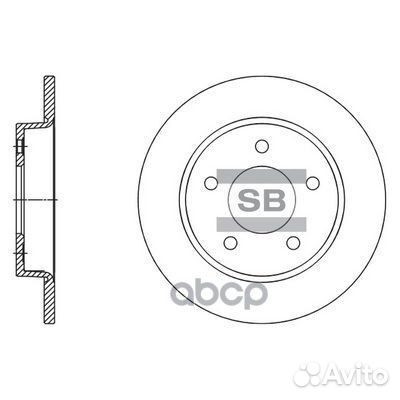 Диск тормозной SD4419 Sangsin brake