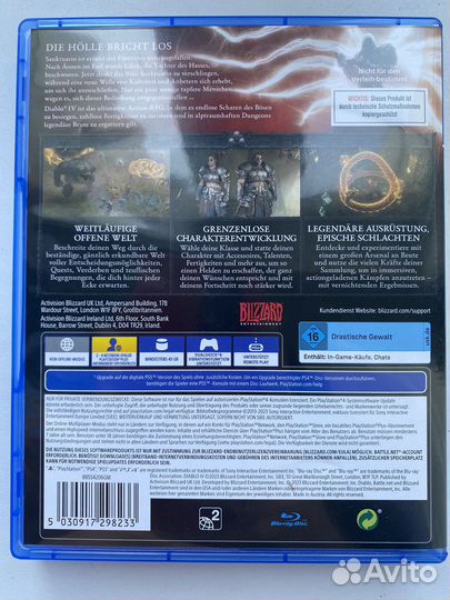 Diablo 4 ps4 ps5 Диск