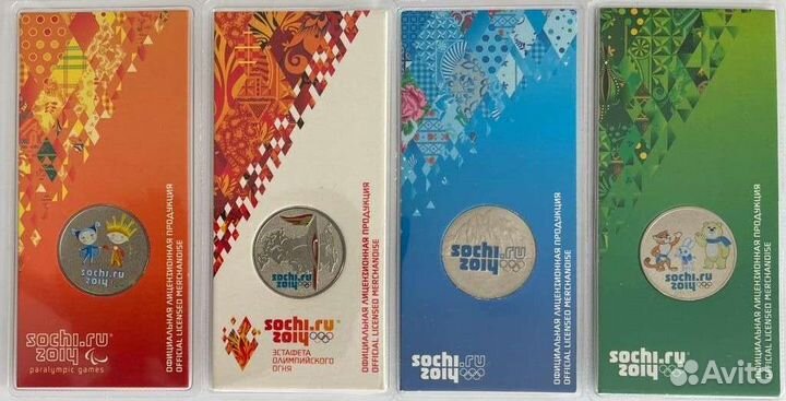 Монет в блистерах Сочи 2014