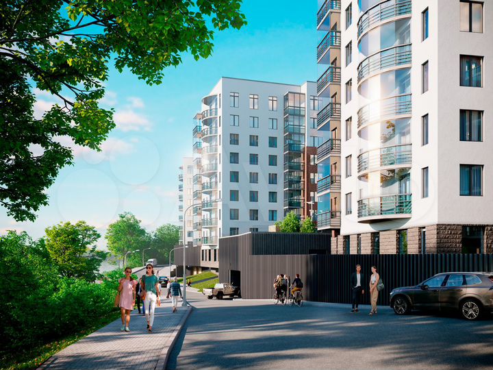 1-к. квартира, 53,1 м², 7/9 эт.