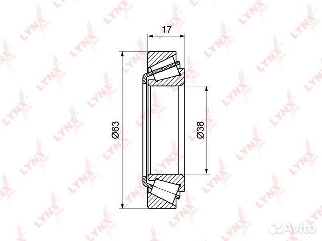 Комплект подшипника ступицы колеса перед